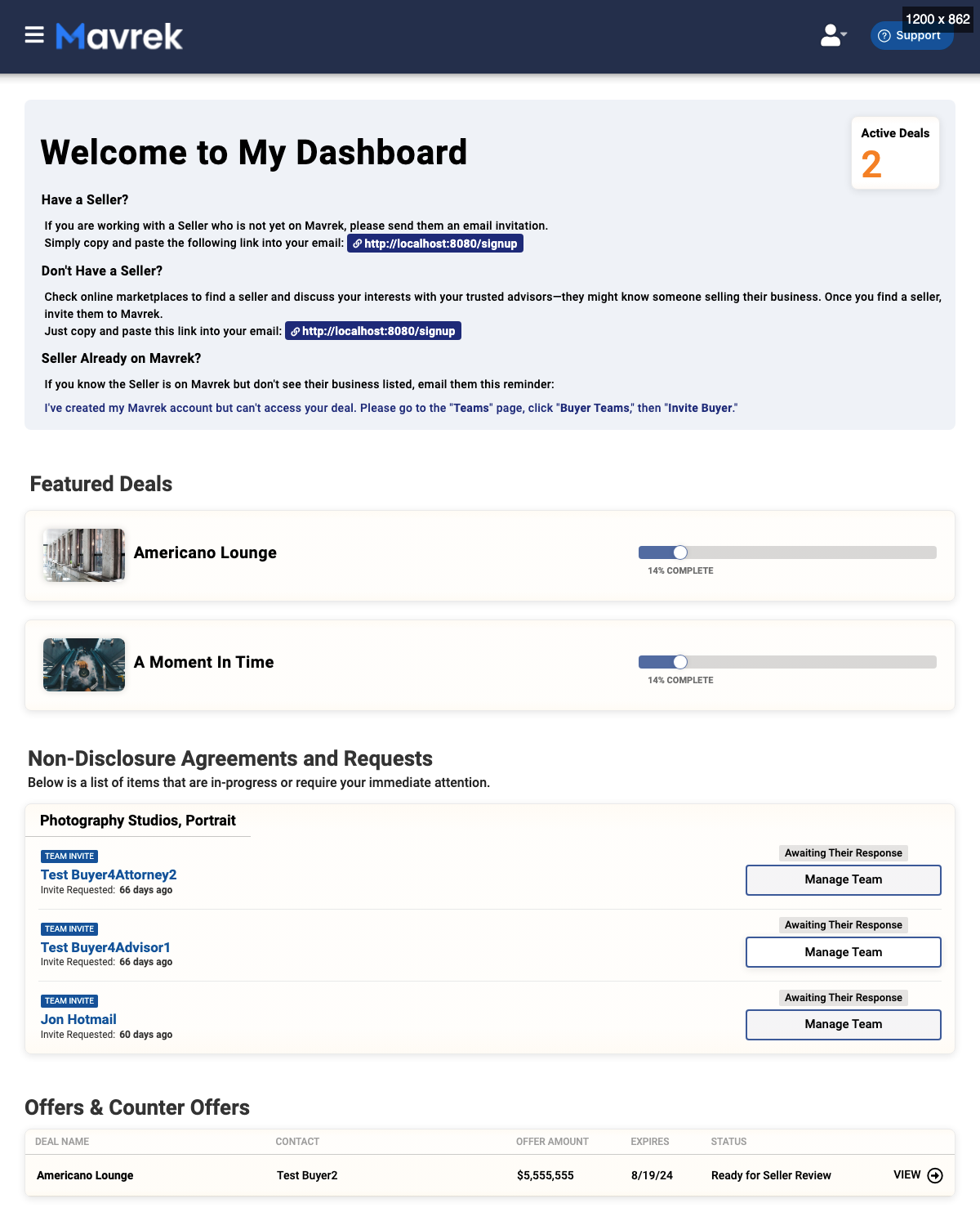 Buyer - Dashboard